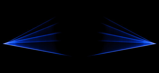 blue laser light in the dark