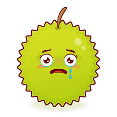 durian scared face cartoon cute