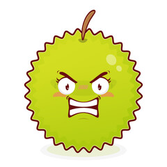 durian angry face cartoon cute