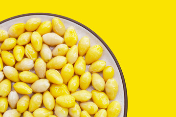 Boiled ginkgo nuts, ginkgo seeds