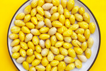 Boiled ginkgo nuts, ginkgo seeds