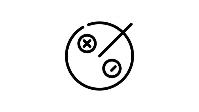 icon line motion graphic boolean