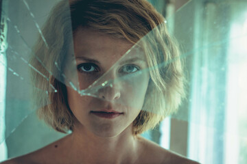 the girl with the broken window