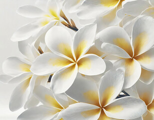 Fototapeta premium Beautiful Plumeria, Flower Background - 플루메리아, 러브하와이 꽃 배경