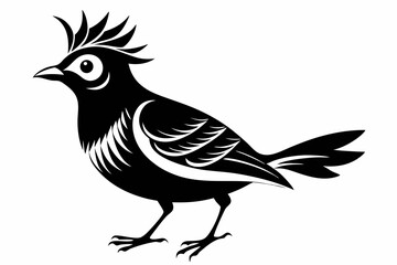 lark silhouette line art vector illustration