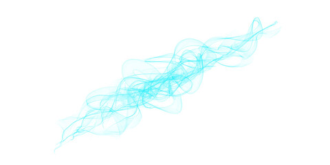 Abstract blue smoke swirl on white background, isolated flowing texture for design, overlay, digital art, or motion graphic elements.