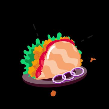 Chicken Taco Stickers