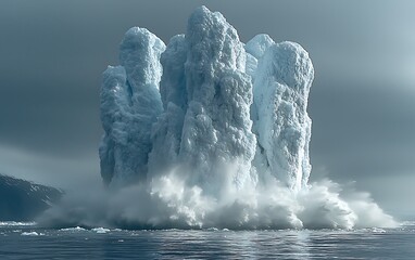 Iceberg Calving Arctic Ocean