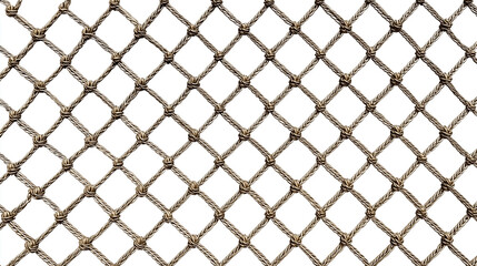 Fototapeta premium A white background with a brown net