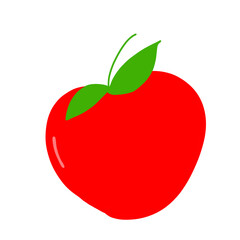 red apple vector illustration