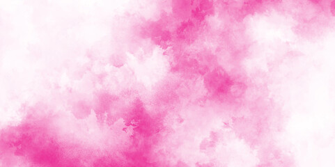 Abstract magenta pink shades aquarelle illustration Watercolor, bright aquarelle painted subtle pink watercolor canvas for stain design,  Oil painting background.