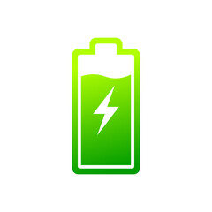 Battery charging status, Electric Charge icon, Power energy indicator concept, Vector illustration
