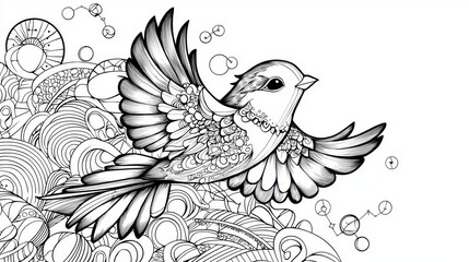 Obraz premium Elegant Bird Illustration Design