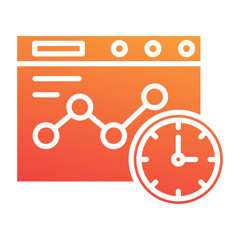 Time Analytics Icon