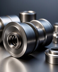 Smooth reflective titanium texture showcasing stainless steel surface and shiny metallic silver for high quality stock photo mockup premium stock photo for mockup