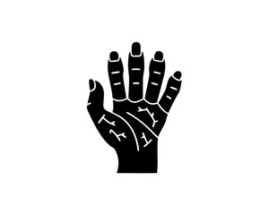 creative details Zombie Hand Icon Vector Illustration
