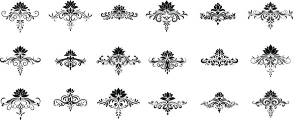  Lotus Ornament Vector Collection © Tamimkhangeox