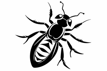 termite silhouette line art vector illustration