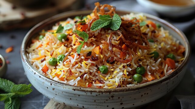A fragrant vegetable biryani
