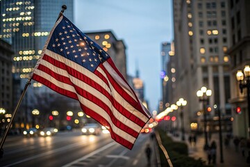 Naklejka premium National flag of America