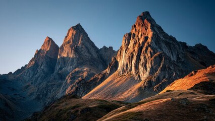 Naklejka premium Western Desert with Majestic Cliffs