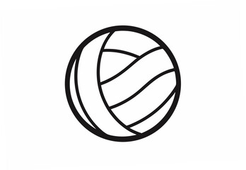 volleyball ball isolated on white