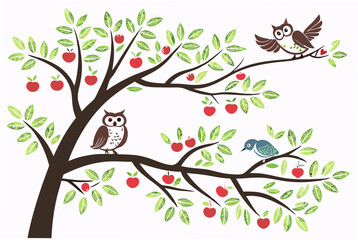 tree with birds