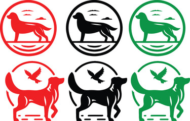 silhouette, dog illustrations, stylized canine figures, black and white artwork, minimalist design, graphic art, pet icons, contrasting shapes, sleek animal outlines, vector style, simplified forms, b