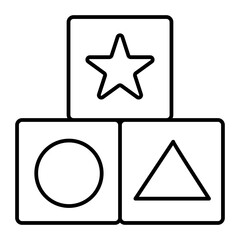 block outline icon