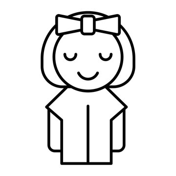recommend clip art: doll outline icon