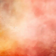 Obraz premium Soft Watercolor Blend Texture in warm hues of peach coral and a hint of orange