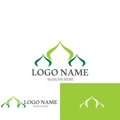 islamic icon vector logo illustration template design