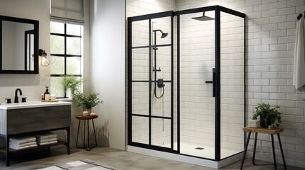 contemporary shower doors