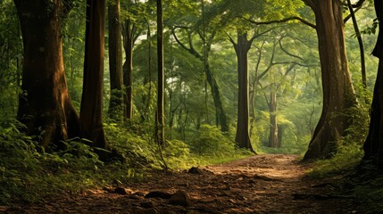 Naklejka premium forest african tree