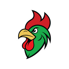 rooster isolated on white background