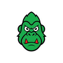 funny cartoon green alien