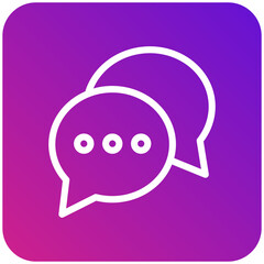 Fototapeta premium Chat Vector Icon Design Illustration