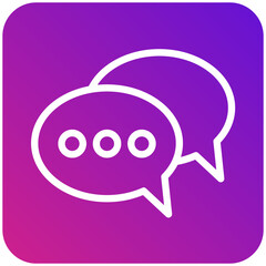 Chat Vector Icon Design Illustration