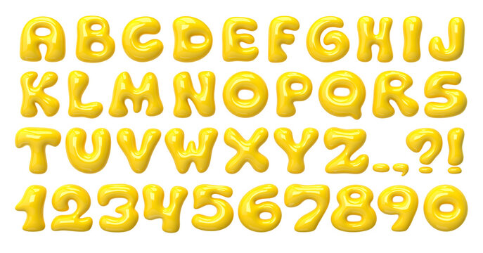 Bubble Letters Round