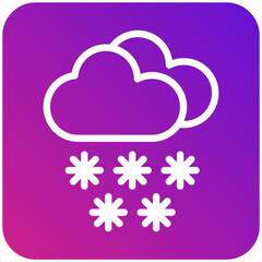 Snowing Vector Icon Design Illustration