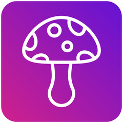 Mushroom Vector Icon Design Illustration