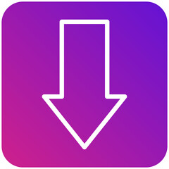 Down arrow Vector Icon Design Illustration