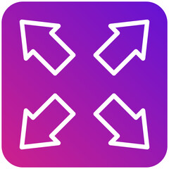 Expand Vector Icon Design Illustration