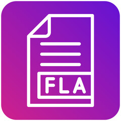 FLA Vector Icon Design Illustration