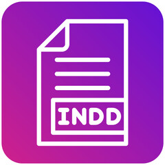 INDD Vector Icon Design Illustration