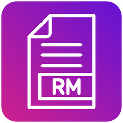 RM Vector Icon Design Illustration