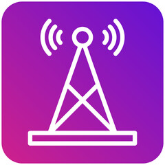 Signal tower Vector Icon Design Illustration