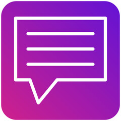Fototapeta premium Comment Vector Icon Design Illustration