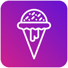 Ice Cream Vector Icon Design Illustration