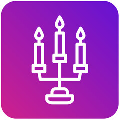 Candle Vector Icon Design Illustration
